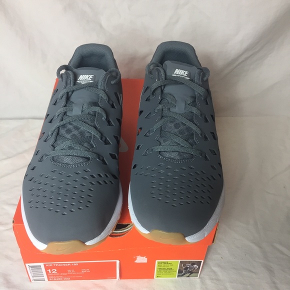 Nike Air Trainer 180 Grey and White 916460-002 - Picture 3 of 7